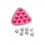 Silikon Kalıp Çoklu Derin Kalp Mum Taş Tozu Kalıbı 10 Lu