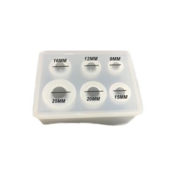 Epoksi Kalıbı  Silikon Kalıp Boncuk Modeli  6 Farklı Boy 6 lı