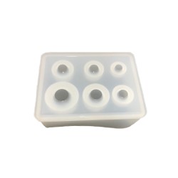 Epoksi Kalıbı  Silikon Kalıp Boncuk Modeli  6 Farklı Boy 6 lı