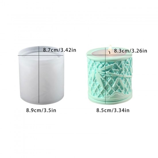 Epoksi Silikon Taş Tozu Geometrik Baskı Desen Mumluk Mücevher Saklama Kutusu Kalıbı Epoksi Silikon Taş Tozu Geometrik Baskı Desen Mumluk Mücevher Saklama Kutusu Kalıbı