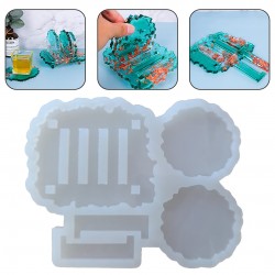 Epoksi Reçine Silikon Magnet Kalıbı Magnet Standı Magnet Tutucu Kalıp 12x10 CM