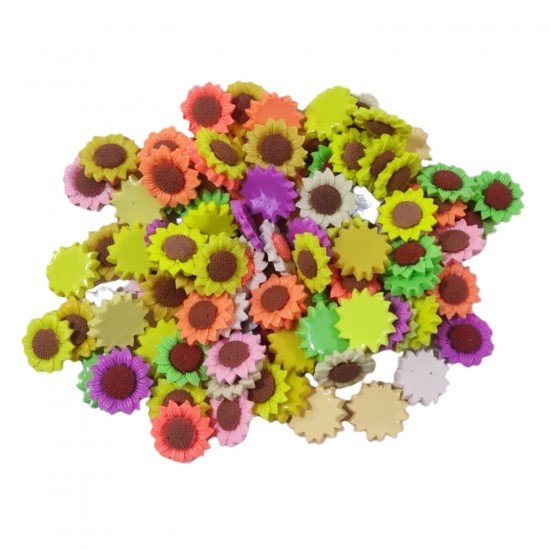 Polyester Dekoratif Mini Papatya Çiçeği Model 2.5 CM -3 CM (100 Adet) Polyester Dekoratif Mini Papatya Çiçeği Model 2.5 CM -3 CM (100 Adet)