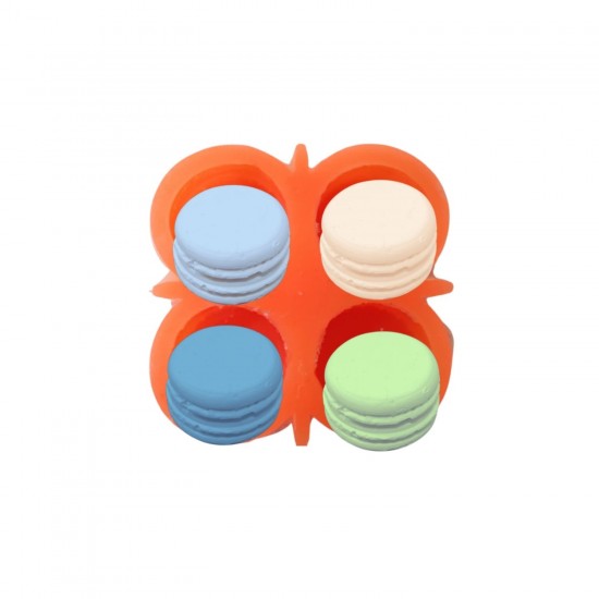 Silikon 3D Kalıp Macaron Kalıbı Sabun,Mum,Taş Tozu ve Beton Kalıbı 4.5 CM 4 lü Silikon 3D Kalıp Macaron Kalıbı Sabun,Mum,Taş Tozu ve Beton Kalıbı 4.5 CM 4 lü