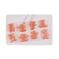 Epoksi Ayıcık Kalıbı Kalıpli Ayı Anahtarlık Kalıbı Ayıcık Kolye Silikon Kalıp 8 li