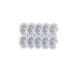 Epoksi Silikon Kalıp Çoklu Deniz Atı Kalıbı Delikli Deniz Atı Anahtarlık Kalıbı 4.4X3 CM 10 lu Epoksi Silikon Kalıp Çoklu Deniz Atı Kalıbı Delikli Deniz Atı Anahtarlık Kalıbı 4.4X3 CM 10 lu