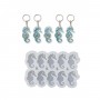 Epoksi Silikon Kalıp Çoklu Deniz Atı Kalıbı Delikli Deniz Atı Anahtarlık Kalıbı 4.4X3 CM 10 lu
