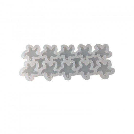 Epoksi Silikon Kalıp Çoklu Deniz Yıldız Kalıbı Delikli Deniz Yıldızı Anahtarlık Kalıbı 4.7X4.5 CM 10 lu Epoksi Silikon Kalıp Çoklu Deniz Yıldız Kalıbı Delikli Deniz Yıldızı Anahtarlık Kalıbı 4.7X4.5 CM 10 lu