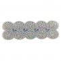 Epoksi Silikon Kalıp Çoklu Kalp Anahtarlık Kalıbı Oval Ortası Boş Kalp Kolye Kalıbı 4.5x3.4 CM