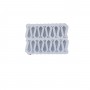Epoksi Silikon Kalıp Çoklu Kravat Kalıbı Delikli Kravat Anahtarlık Takı Küpe Kalıbı 3.8x1.1 CM 20 li