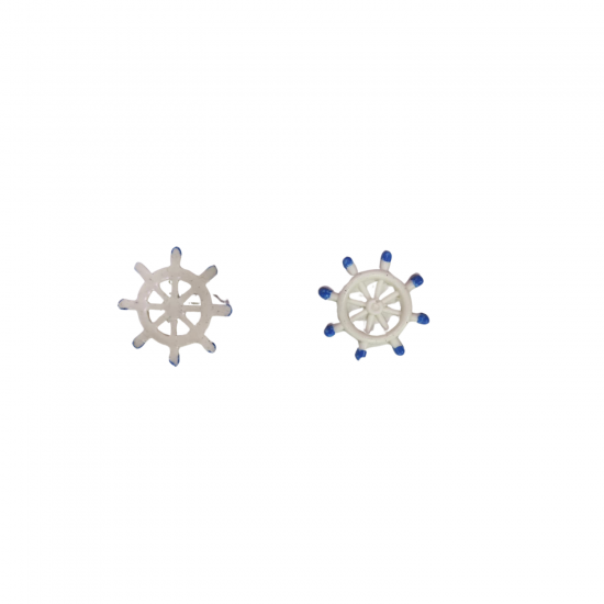 Polyester Dekoratif Mini Gemi Dümeni 3.5 CM - 4 CM (100 Adet)