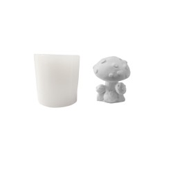 Silikon 3D Dekoratif Çoklu Mantar Kalıbı Mum, Taş Tozu ve Beton Kalıbı