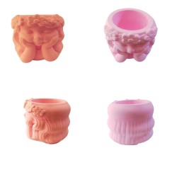 Silikon 3D Dekoratif Heykel Saksı ve Mumluk Düşünen Kız Figür Kalıp Taş Tozu ve Beton Kalıbı Büyük Boy Silikon 3D Dekoratif Heykel Saksı ve Mumluk Düşünen Kız Figür Kalıp Taş Tozu ve Beton Kalıbı Büyük Boy