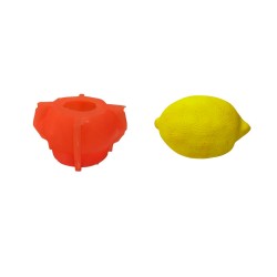 Silikon 3D Kalıp Dekoratif Limon Kalıbı Sabun,Mum,Taş Tozu ve Beton Kalıbı 9.5 X6.6 CM