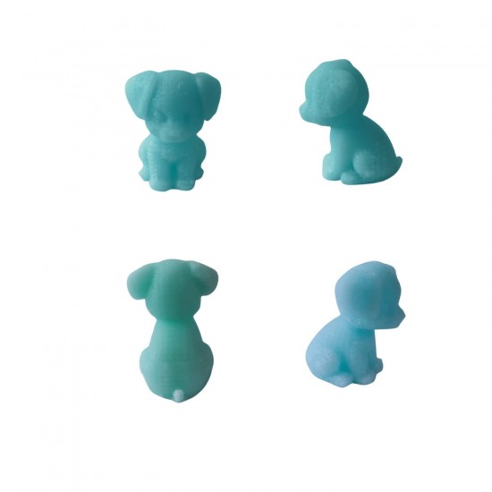 Silikon 3D Kalıp Sevimli Köpek Modeli Mum ve Taş Tozu Kalıbı 4.8 CM