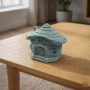 Silikon 3D Orta Boy Cüce Evi Kalıbı Şirin Ev Modeli Mum ve Taş Tozu Kalıbı