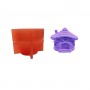 Silikon 3D Orta Boy Cüce Evi Kalıbı Şirin Ev Modeli Mum ve Taş Tozu Kalıbı