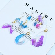 Epoksi Silikon Çoklu Dairesel Modelli Kolye ve Küpe Takı Kalıbı