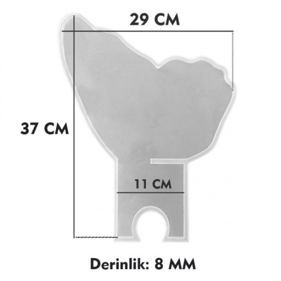 Epoksi Silikon Kalıp Kuran-ı Kerim Kelebek Model Çift Rahle Kalıbı