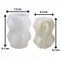 Silikon Büyük Dalga Mum Kalıbı Sütun Mum Kalıbı 9.1X7.3 CM Silikon Büyük Dalga Mum Kalıbı Sütun Mum Kalıbı 9.1X7.3 CM
