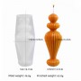 Silikon Avrupa Çizgili Mum Kalıbı Aromaterapi Mumluk Süs Masaüstü Dekorasyon Mumu 12.7 CM Silikon Avrupa Çizgili Mum Kalıbı Aromaterapi Mumluk Süs Masaüstü Dekorasyon Mumu 12.7 CM