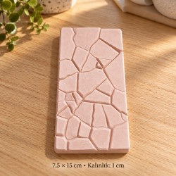 Doğal Taş Mozaik Desenli Dikdörtgen Silikon Kalıp 7,5x15 cm – Taş Tozu, Beton, Seramik Tozu ve Alçı Döküm Kalıbı Doğal Taş Mozaik Desenli Dikdörtgen Silikon Kalıp 7,5x15 cm – Taş Tozu, Beton, Seramik Tozu ve Alçı Döküm Kalıbı