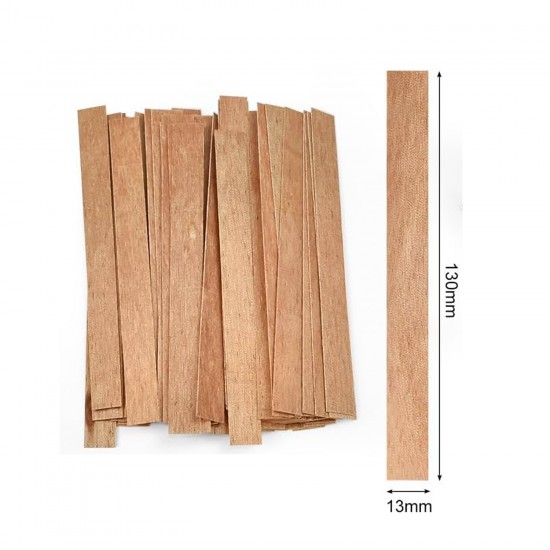 Ahşap Mum Fitili Soya Fitili Bardak Mum Fitili (50 Adet) Ahşap Mum Fitili Soya Fitili Bardak Mum Fitili (50 Adet)