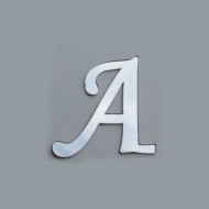 Alfabe Aynalı Pleksi 4 Cm -Gümüş Kendinden Yapışkanlı Flexi Harf  Alfabe Aynalı Pleksi 4 Cm -Gümüş Kendinden Yapışkanlı Flexi Harf