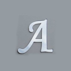 Alfabe Aynalı Pleksi 4 Cm -Gümüş Kendinden Yapışkanlı Flexi Harf  Alfabe Aynalı Pleksi 4 Cm -Gümüş Kendinden Yapışkanlı Flexi Harf