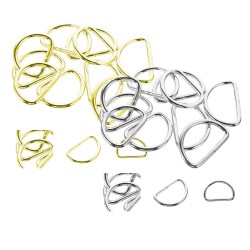 Anahtarlık Montaj Halkası D Çanta Bağlantı Halkası 24x16 MM (1000 Adet) Anahtarlık Montaj Halkası D Çanta Bağlantı Halkası 24x16 MM (1000 Adet)