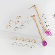 Anahtarlık Montaj Halkası Üçgen Takı Bağlantı Halkası 14x11 MM (1000 Adet) Anahtarlık Montaj Halkası Üçgen Takı Bağlantı Halkası 14x11 MM (1000 Adet)