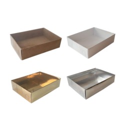 Asetat Kapaklı Karton Kutu 9x12x3 CM (25 Adet) Asetat Kapaklı Karton Kutu 9x12x3 CM (25 Adet)