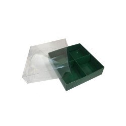Asetat Kapaklı Karton Kutu 12x12x3 CM 4 Bölmeli Kutu (10 Adet) Asetat Kapaklı Karton Kutu 12x12x3 CM 4 Bölmeli Kutu (10 Adet)