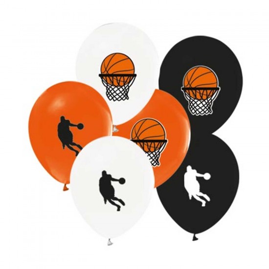 Basketbol Temalı Balon Karışık Renk 12 İNÇ (20 Adet) Basketbol Temalı Balon Karışık Renk 12 İNÇ (20 Adet)