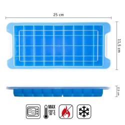 Buz Kalıbı Kapaklı  36 Lı Silikon   Kalıp 11.5X25 CM  Buz Kalıbı Kapaklı  36 Lı Silikon   Kalıp 11.5X25 CM