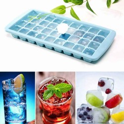 Buz Kalıbı Kapaklı  36 Lı Silikon   Kalıp 11.5X25 CM  Buz Kalıbı Kapaklı  36 Lı Silikon   Kalıp 11.5X25 CM