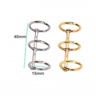 Defter Kapağı Gevşek Yapraklı Bağlayıcı Metal Halkaları - 2 Adet