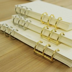 Defter Kapağı Gevşek Yapraklı Bağlayıcı Metal Halkaları - 2 Adet