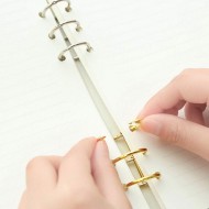 Defter Kapağı Gevşek Yapraklı Bağlayıcı Metal Halkaları - 2 Adet