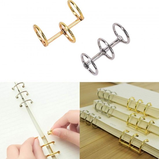 Defter Kapağı Gevşek Yapraklı Bağlayıcı Metal Halkaları - 2 Adet Defter Kapağı Gevşek Yapraklı Bağlayıcı Metal Halkaları - 2 Adet