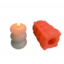 Silikon 3D Kalıp üçlü Top Çizgili 8,5 CM 