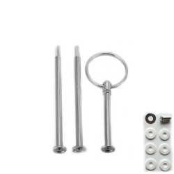 Epoksi 3 Katlı Meyve Ve Cupcake Stant Bağlantı Aparatı Stant Tutucu Yuvarlak Halkalı 