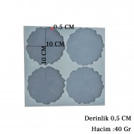 Epoksi Bardak Altlığı 10 CM Geode 4 lü Epoksi Bardak Altlığı 10 CM Geode 4 lü