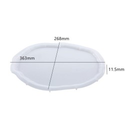Epoksi Büyük Kristal Köşeli Tepsi Kalıbı 36.3×26.8 CM Epoksi Büyük Kristal Köşeli Tepsi Kalıbı 36.3×26.8 CM