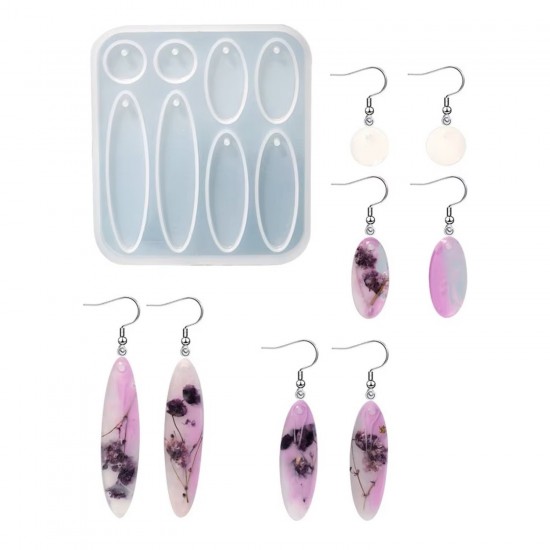 Epoksi Çoklu Anahtarlık Oval Ve Yuvarlak Model Delikli Kolye Küpe Kalıbı Epoksi Çoklu Anahtarlık Oval Ve Yuvarlak Model Delikli Kolye Küpe Kalıbı