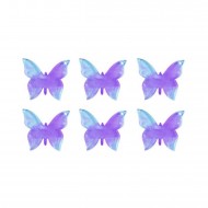 Epoksi Çoklu Kelebek Kolye ve Anahtarlık Kalıbı 4 CM 6 Lı