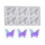 Epoksi Çoklu Kelebek Kolye ve Anahtarlık Kalıbı 4 CM 6 Lı