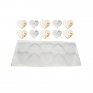 Epoksi Reçine Silikon Kalıp Çoklu KALP Magnet Kalıbı Seri Döküm Kalıbı 6 CM 10 Lu Epoksi Reçine Silikon Kalıp Çoklu KALP Magnet Kalıbı Seri Döküm Kalıbı 6 CM 10 Lu