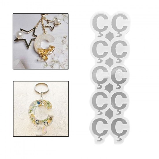 Epoksi Çoklu Silikon Kalıp Ç Harfi (Düz) Anahtarlık Reçine Seri Döküm Kalıbı 4.5 CM 10 Lu Epoksi Çoklu Silikon Kalıp Ç Harfi (Düz) Anahtarlık Reçine Seri Döküm Kalıbı 4.5 CM 10 Lu