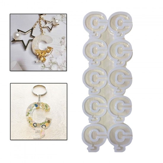 Epoksi Çoklu Silikon Kalıp Ç Harfi ( Düz) Anahtarlık Reçine Seri Döküm Kalıbı 4 CM 10 Lu Epoksi Çoklu Silikon Kalıp Ç Harfi ( Düz) Anahtarlık Reçine Seri Döküm Kalıbı 4 CM 10 Lu