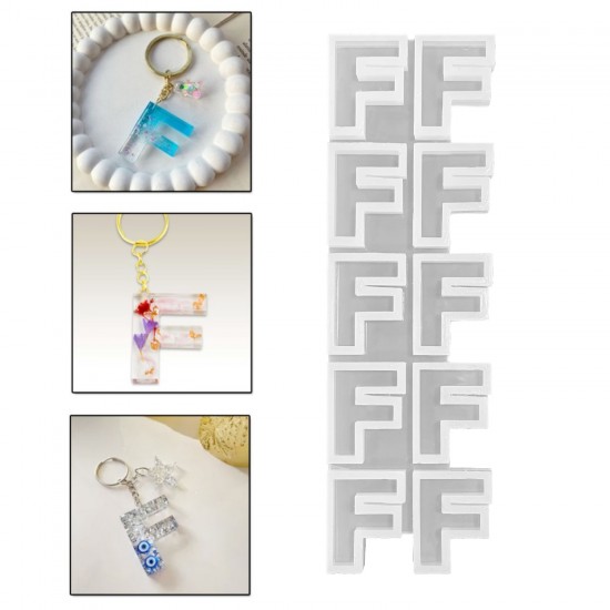 Epoksi Çoklu Silikon Kalıp Düz F Harfi Anahtarlık Reçine Seri Döküm Kalıbı 4 CM 10 Lu Epoksi Çoklu Silikon Kalıp Düz F Harfi Anahtarlık Reçine Seri Döküm Kalıbı 4 CM 10 Lu